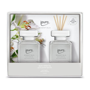 Raumduft ipuro WHITE LILY in Weiß und Transparent mit floralem Duft