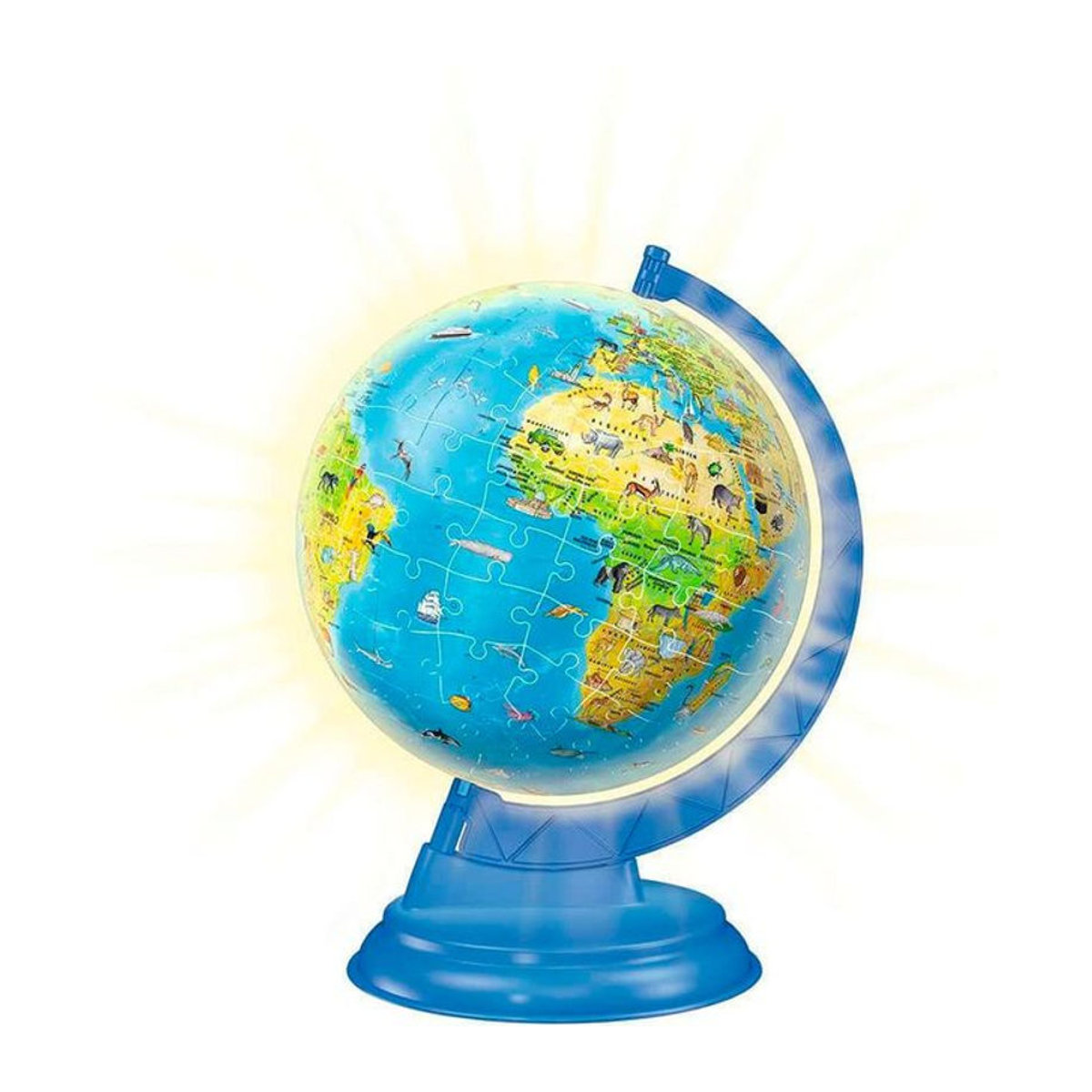Ravensburger Kinderglobus mit Licht blau politisch aus Kunststoff - Bild 1