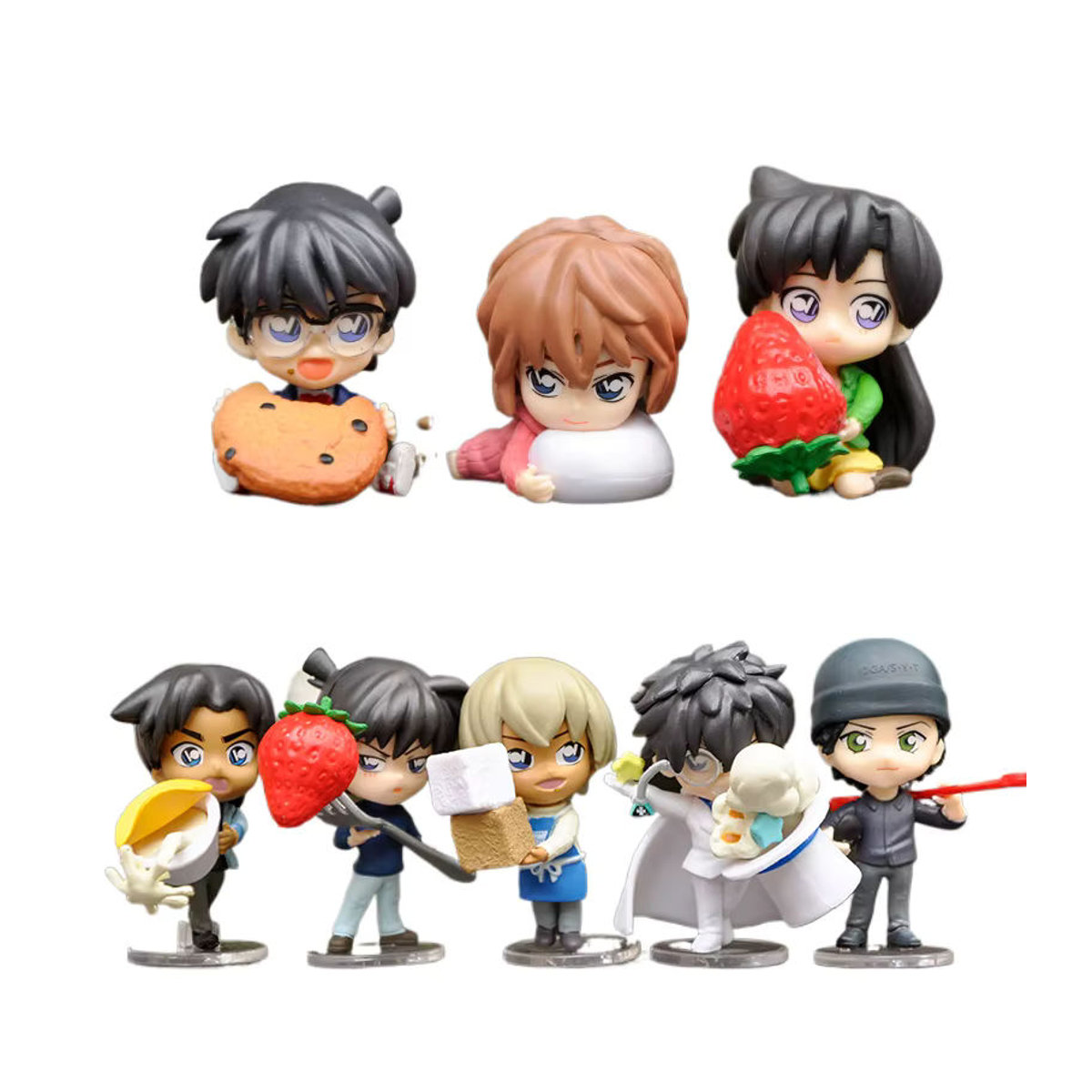 Re-Ment Anime Detektiv Conan Blind Box Figuren Nachmittagstee Styling Dekoration aus Kunststoff, mehrfarbig - Bild 5
