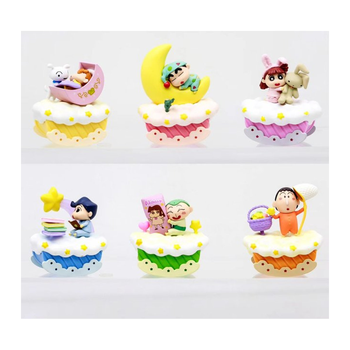 Re-Ment Crayon Shinchan Gute Nacht Traum Szene Blind Box Anime Figuren, mehrfarbig - Bild 1