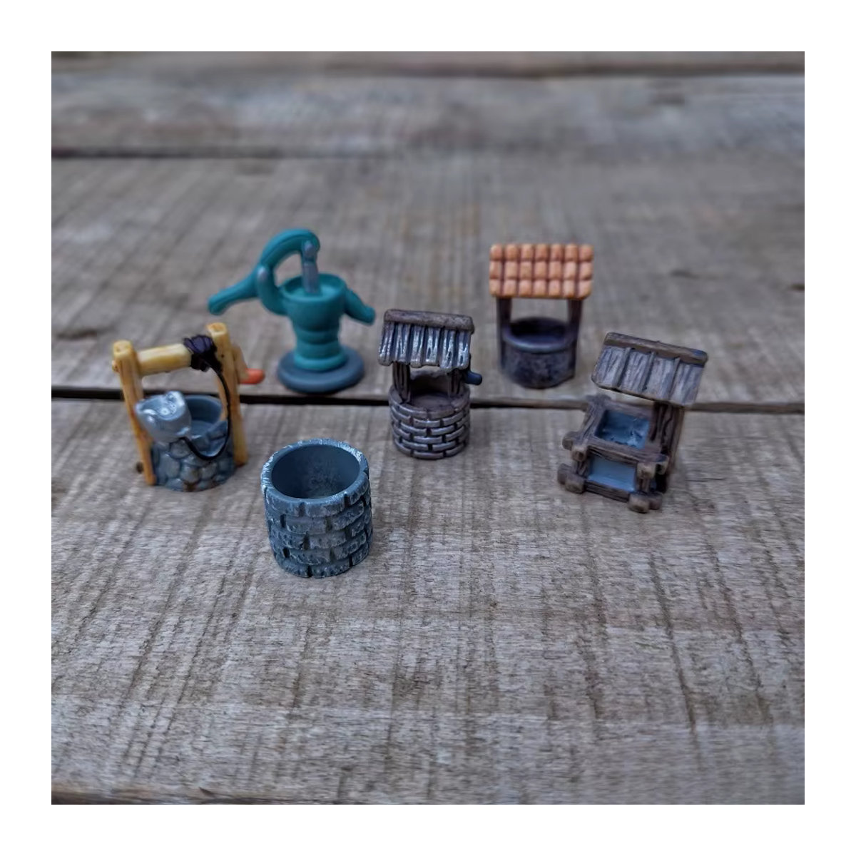 Re-Ment Gacha Miniatur Kapsel Spielzeug Japanischer Wasserbrunnen aus Kunstharz in Mehrfarbig für dein Desktop Micro Modell Zubehör - Bild 4