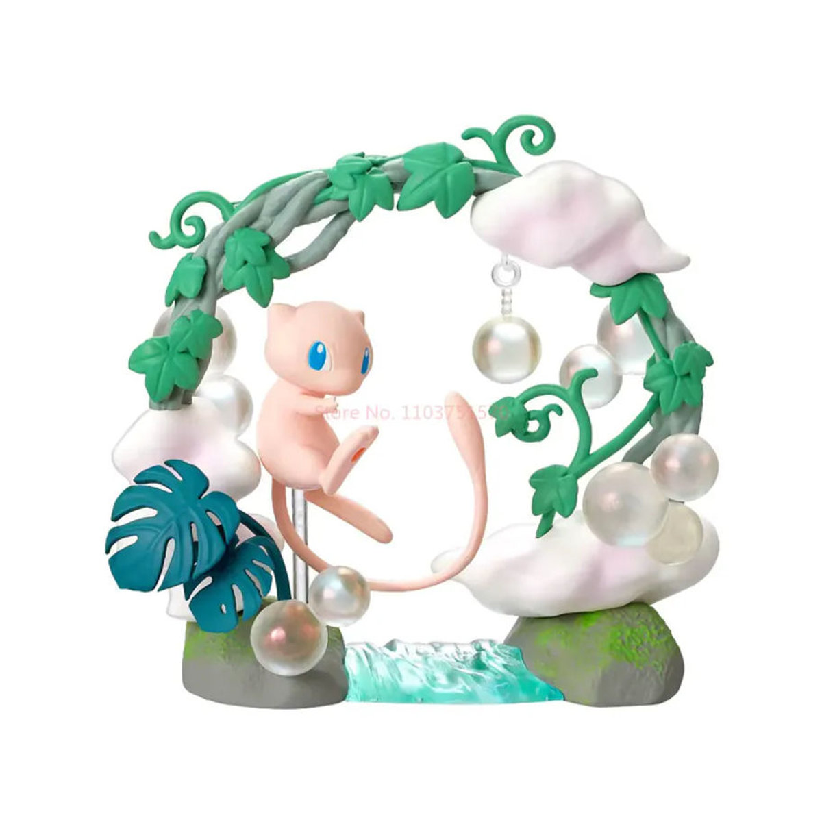 Re-ment Pokémon Circular Diorama Collection 2 Anime-Figuren Set mit Flygon, Alolan Vulpix, Primarina, Dragonair und Mew in Mehrfarbig - Bild 4