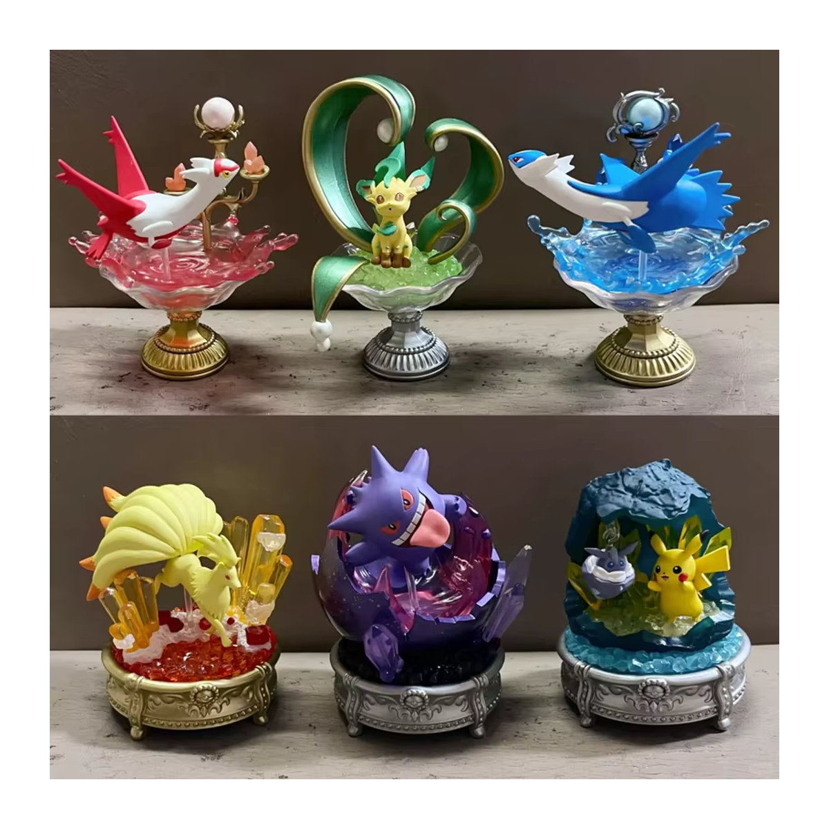 Re-Ment Pokemon Mysterious Miracle Of Sparkling Gemstones Miniatur-Szenenmodell Blind Box Collection in Mehrfarbig - Bild 2