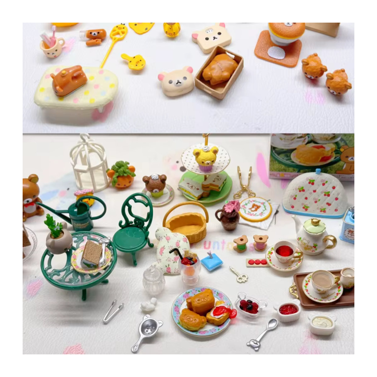 Re-Ment Rilakkuma Kuma Nachmittagstee Zeit Garten Tea Party Blind Box Sammelmodell für Kinder in Mehrfarbig - Bild 2