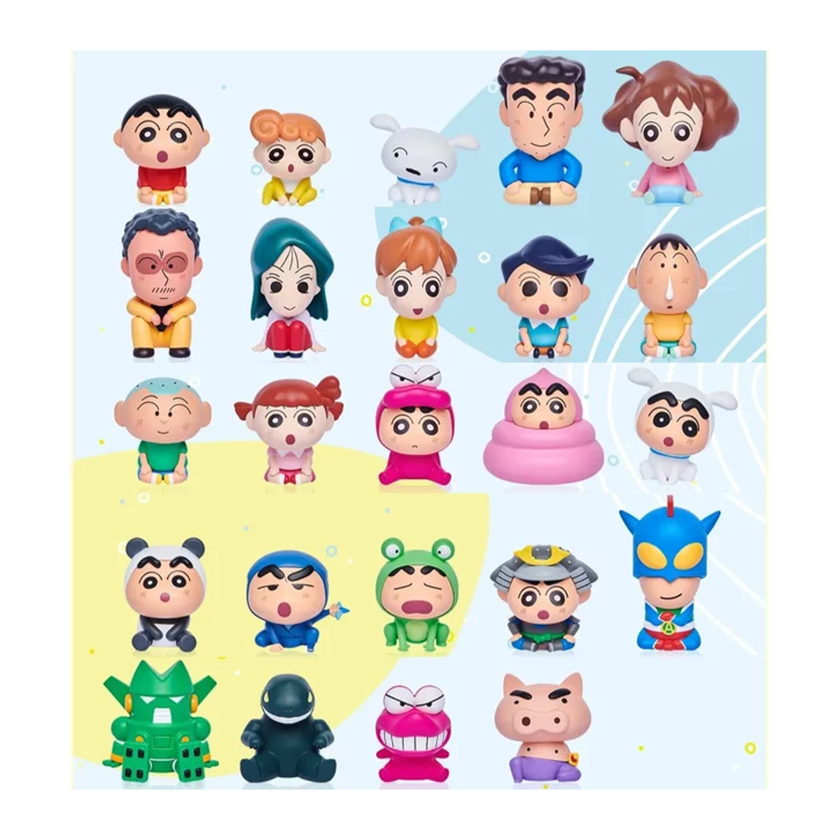 Re-Ment Shinchan Shinnosuke Nohara Familie Gacha Kapsel Figuren Set, mehrfarbig - Bild 1
