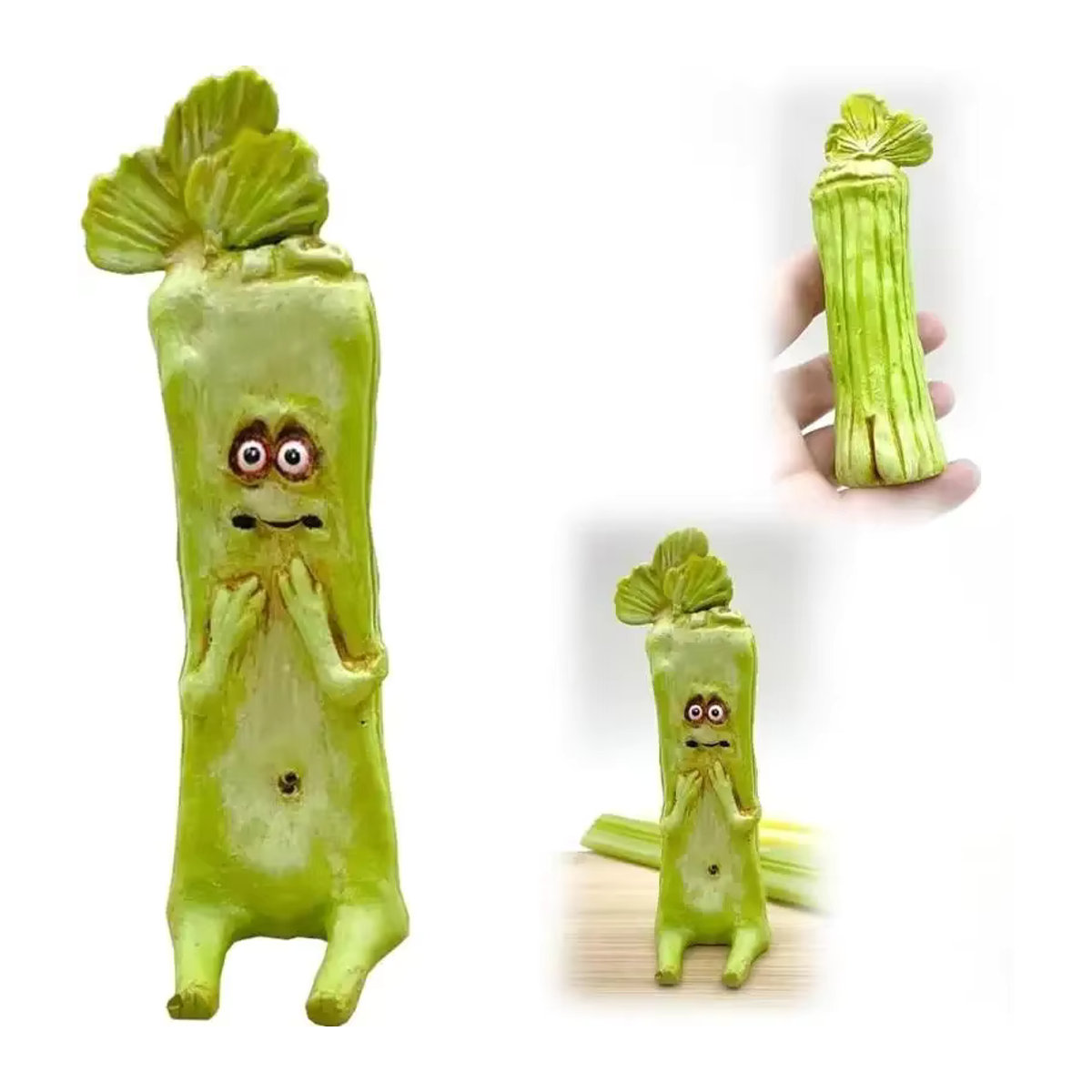 Realistische Gemüse-Figuren aus Kunstharz als Miniatur-Lebensmittel-Modelle in Mehrfarbig - Bild 3