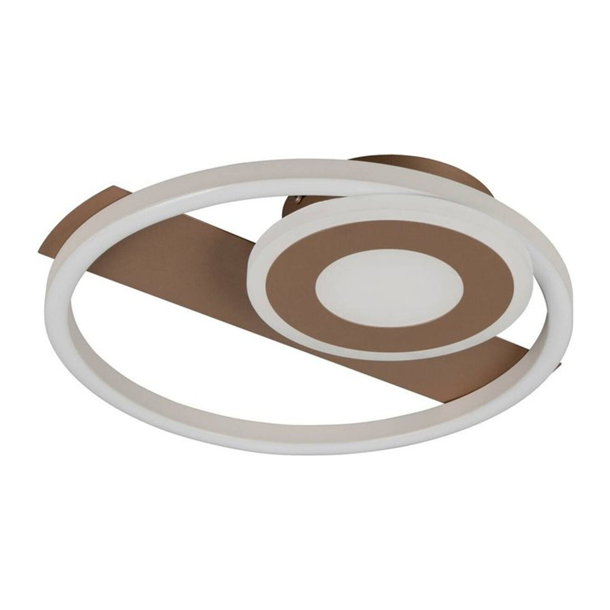 Reality LED-Deckenleuchte aus Metall in Grau, Modernes Design, Warmweiß, B/H/T: 32 x 5 x 30,5 cm - Bild 1