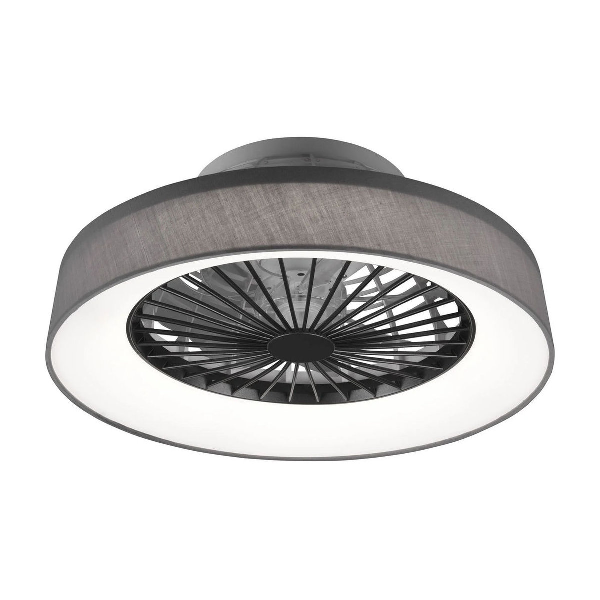 Reality LED-Deckenleuchte FARSUND mit Ventilator in Grau aus Kunststoff - Bild 2