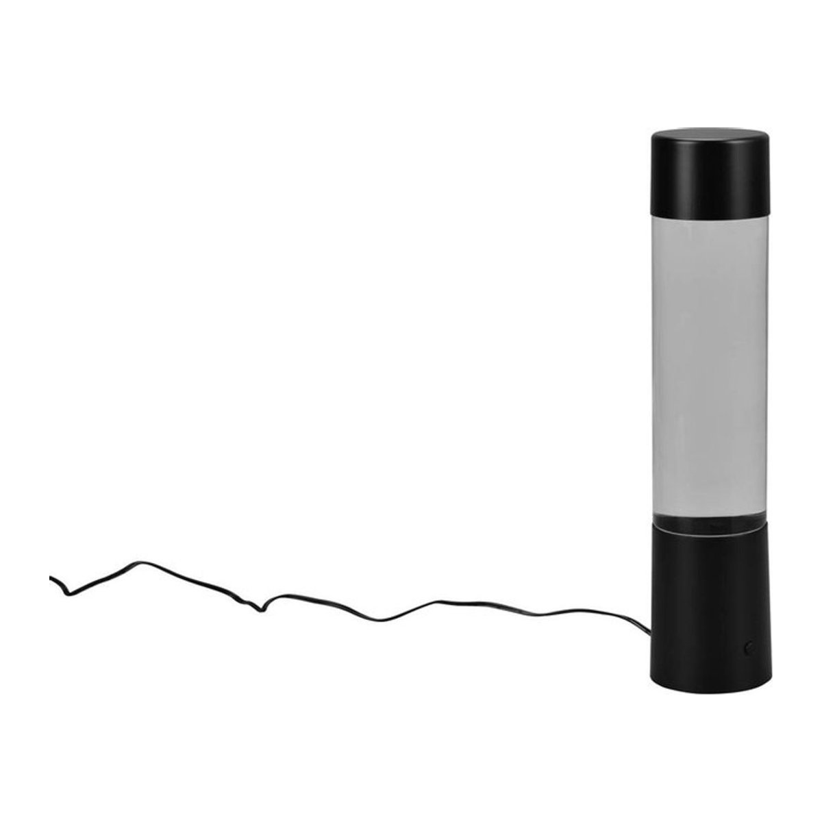 Reality LED Tischleuchte aus Kunststoff in Schwarz, minimalistisches Design, Höhe: 34 cm, Durchmesser: 8 cm - Bild 1