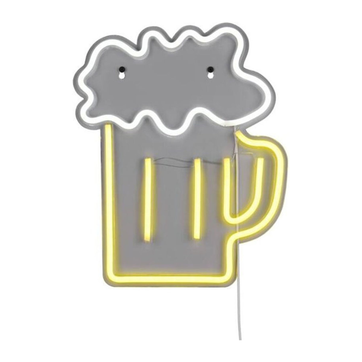 Reality LED-Wandleuchte Beer aus Kunststoff in Bunt, B/H: 29,5 x 36 cm - Bild 1
