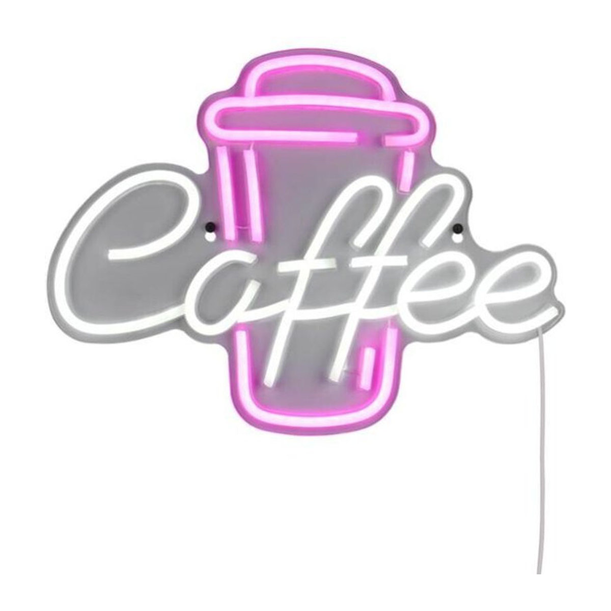 Reality LED-Wandleuchte Coffee Modern Bunt aus Kunststoff B/H: 40 x 30 cm - Bild 1