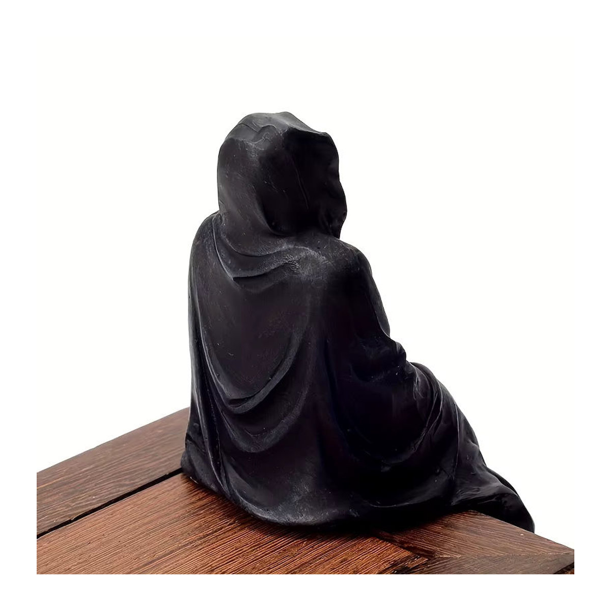 Reaping Trost Creeper Reaper Sitzstatue Gothic Desktop Deko aus Kunstharz in Schwarz - Bild 4