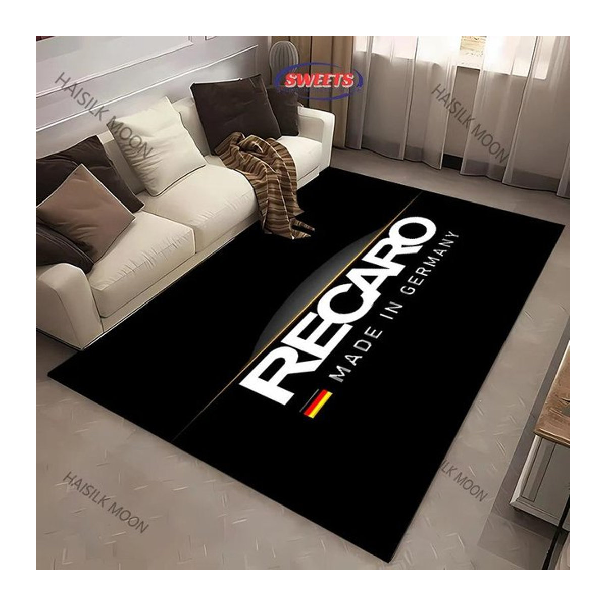 Recaro Logo Teppich Schwarz B/B/H: 80 x 50 cm - Bild 1