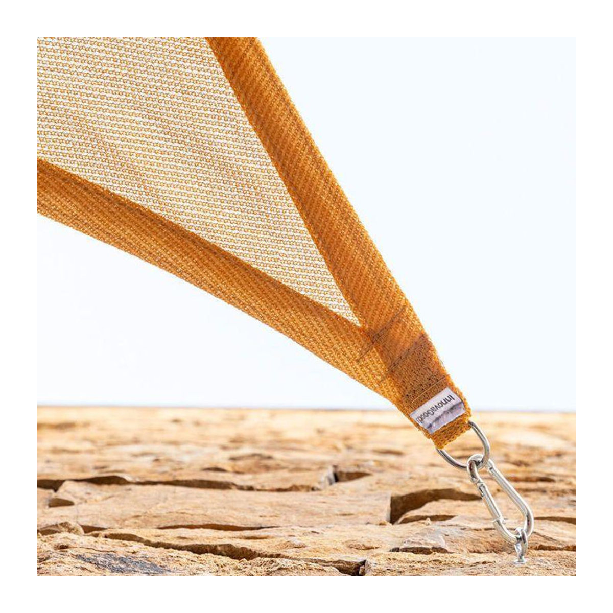 Rechteckiges Sonnensegel Shazail Innovagoods in Beige und Grau aus hochdichtem Polyethylen, B/T: 2 x 3 m - Bild 2