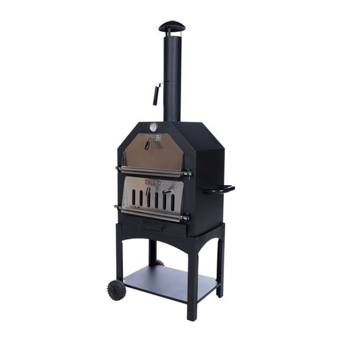 Redfire Grillofen Lorenzo Pizzaofen und Grill aus Stahl in Schwarz, H x B x T: 160 x 59 x 46 cm - Bild 1