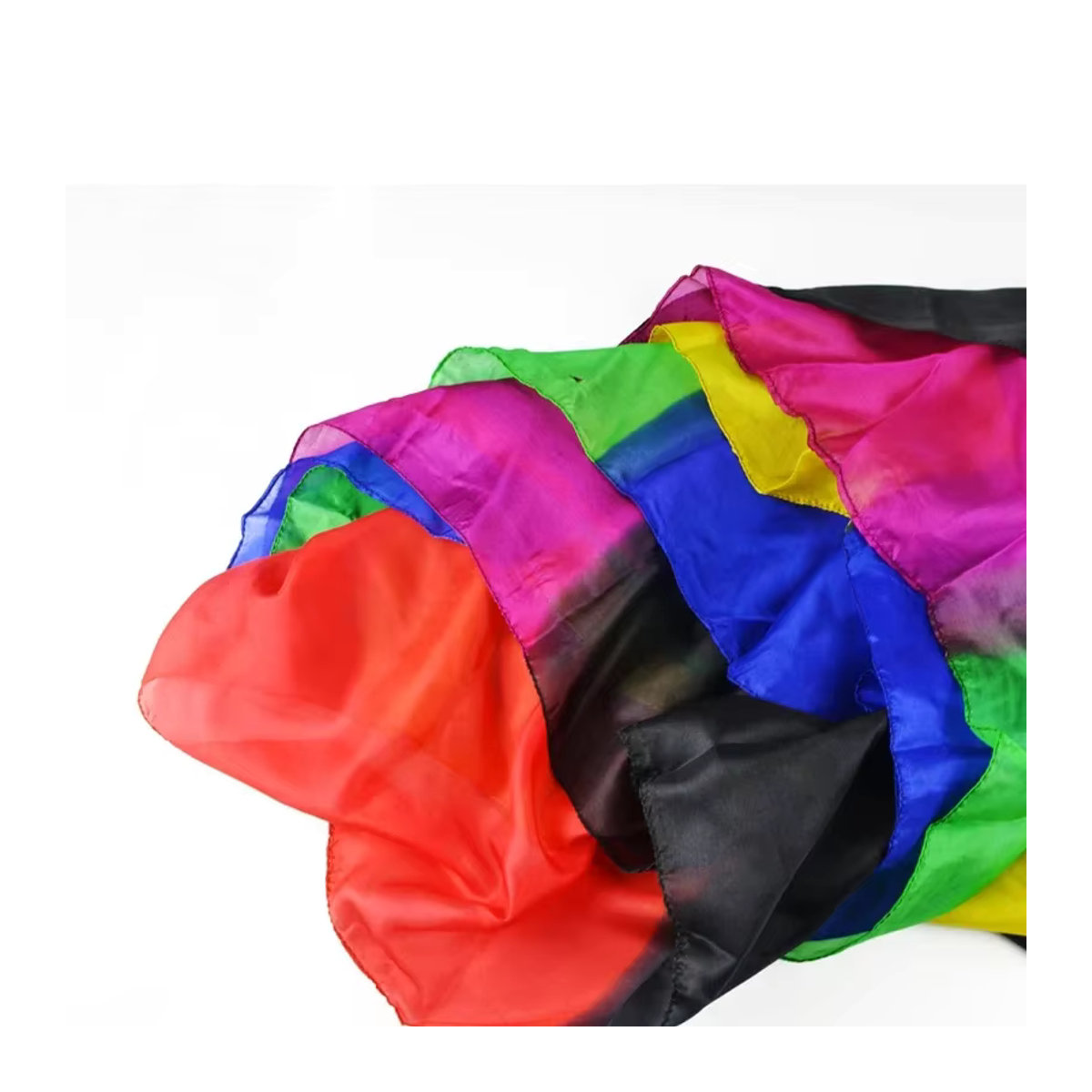 Regenbogen-Seidenstreamer von Enjoyer, mehrfarbig gestreift, B: 45 cm, L: 1000 cm - Bild 2