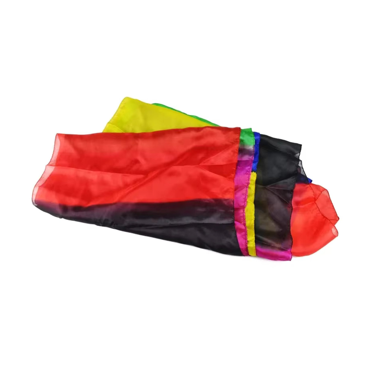 Regenbogen-Seidenstreamer von Enjoyer, mehrfarbig gestreift, B: 45 cm, L: 1000 cm - Bild 3