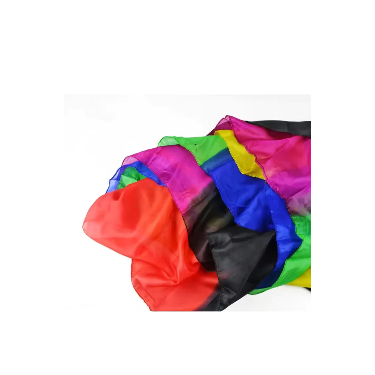Regenbogen-Seidenstreamer von Enjoyer, mehrfarbig gestreift, B: 45 cm, L: 1000 cm - Bild 4