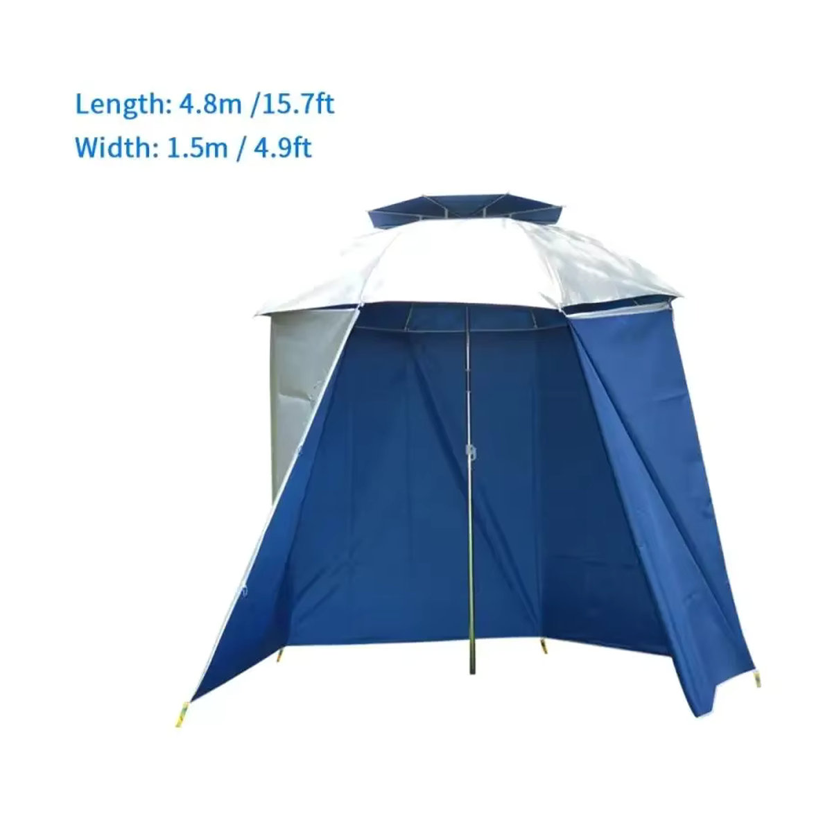 Regendichtes Outdoor Zelt aus Oxford-Gewebe als Gartenpavillon und Camping Shelter mit Wand, 4,8 m - Bild 3