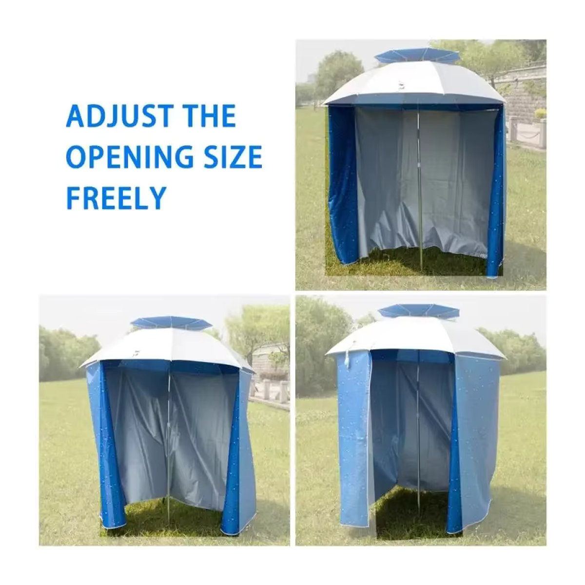 Regendichtes Outdoor Zelt aus Oxford-Gewebe als Gartenpavillon und Camping Shelter mit Wand, 4,8 m - Bild 4