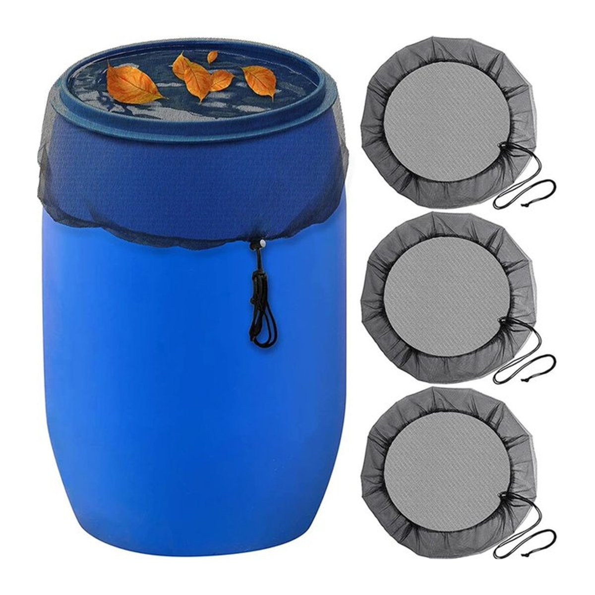 Regenwasserfilter mit Insektenschutz-Netz für Regentonnen und Wassertanks zur Blätterabweisung für den Garten - Bild 1