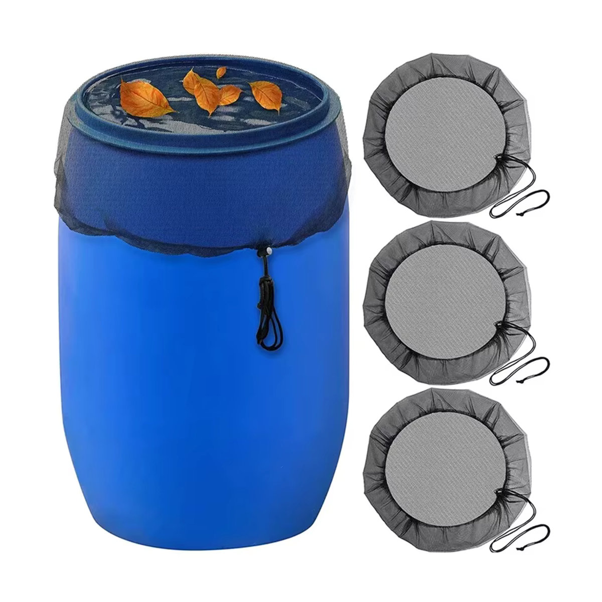 Regenwasserfilter mit Insektenschutz-Netz für Regentonnen und Wassertanks zur Blätterabweisung für den Garten - Bild 5