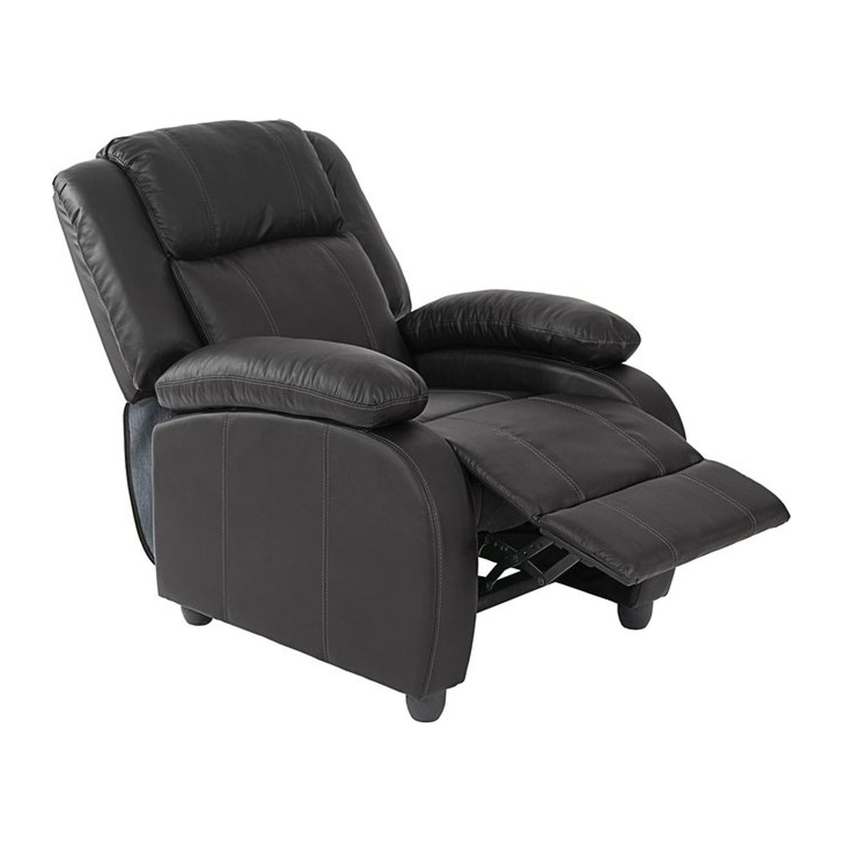 Relaxsessel Glasgow Fernsehsessel aus Kunstleder in Schwarz - Bild 1