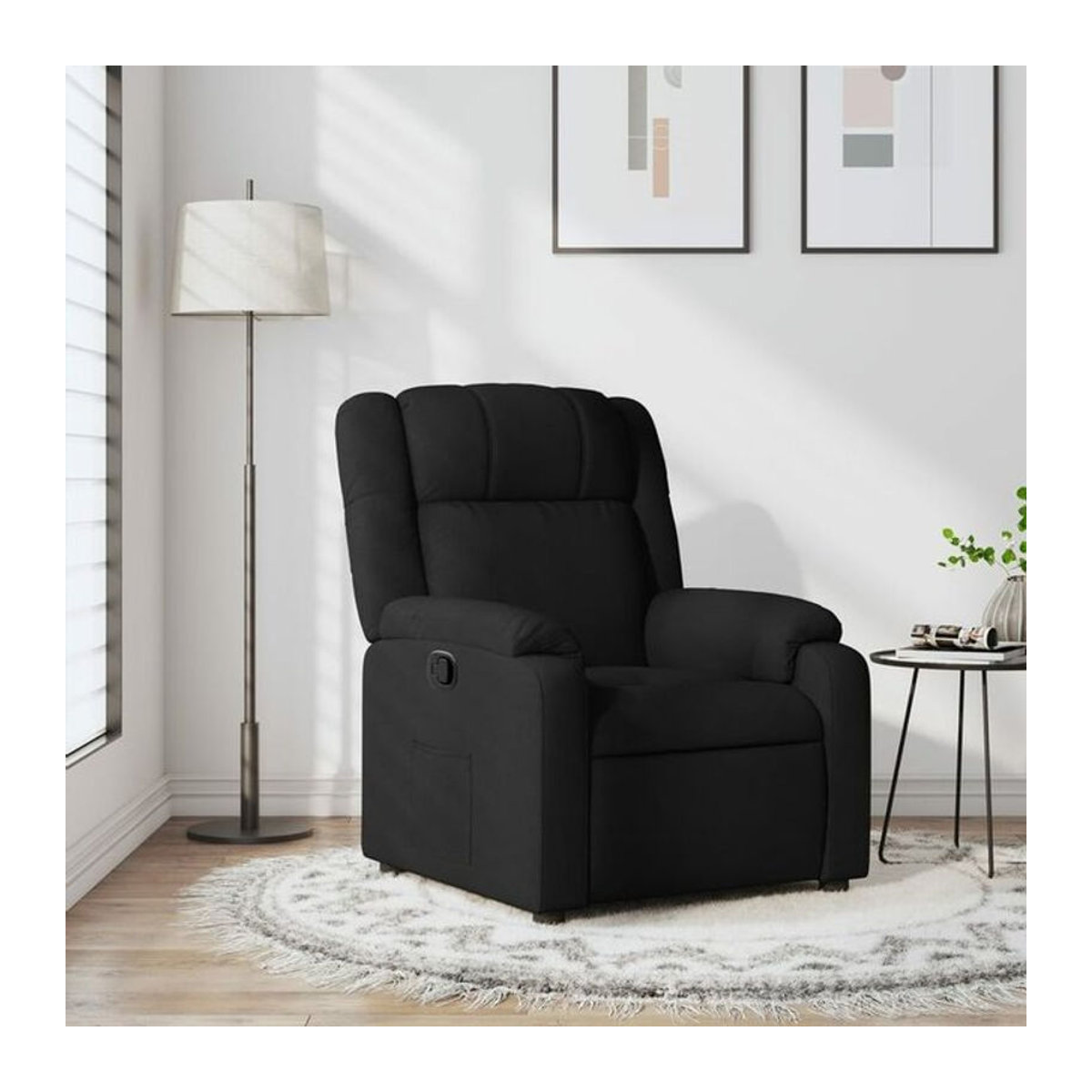 Relaxsessel von vidaxl in Schwarz aus Stoff und Polyester - Bild 1