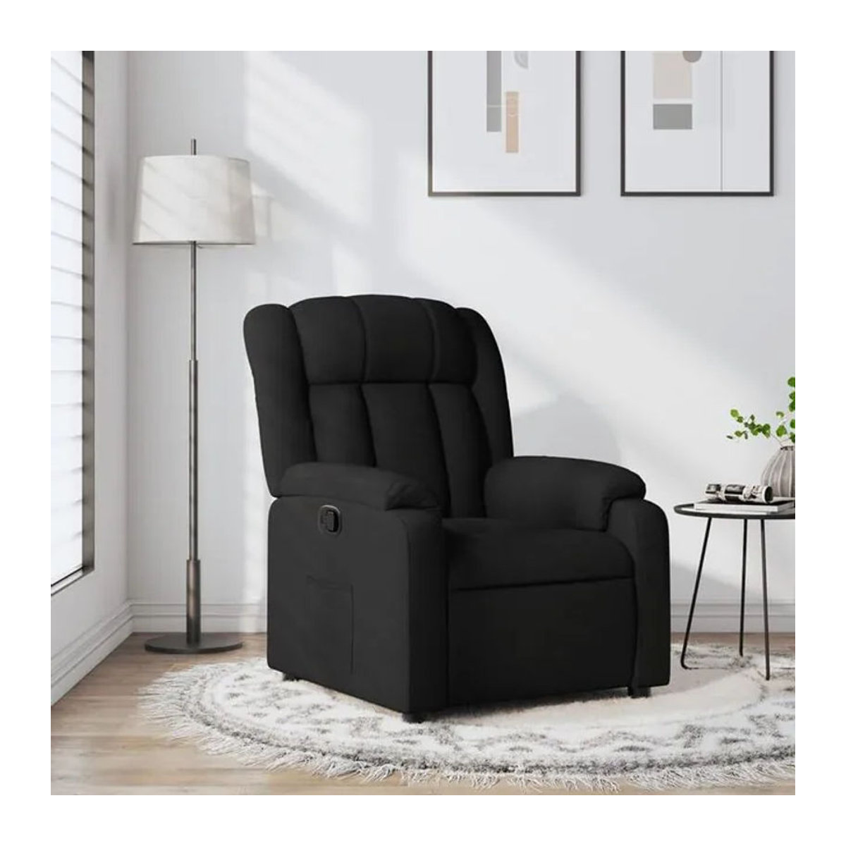 Relaxsessel von vidaxl in Schwarz aus Stoff und Polyester - Bild 1