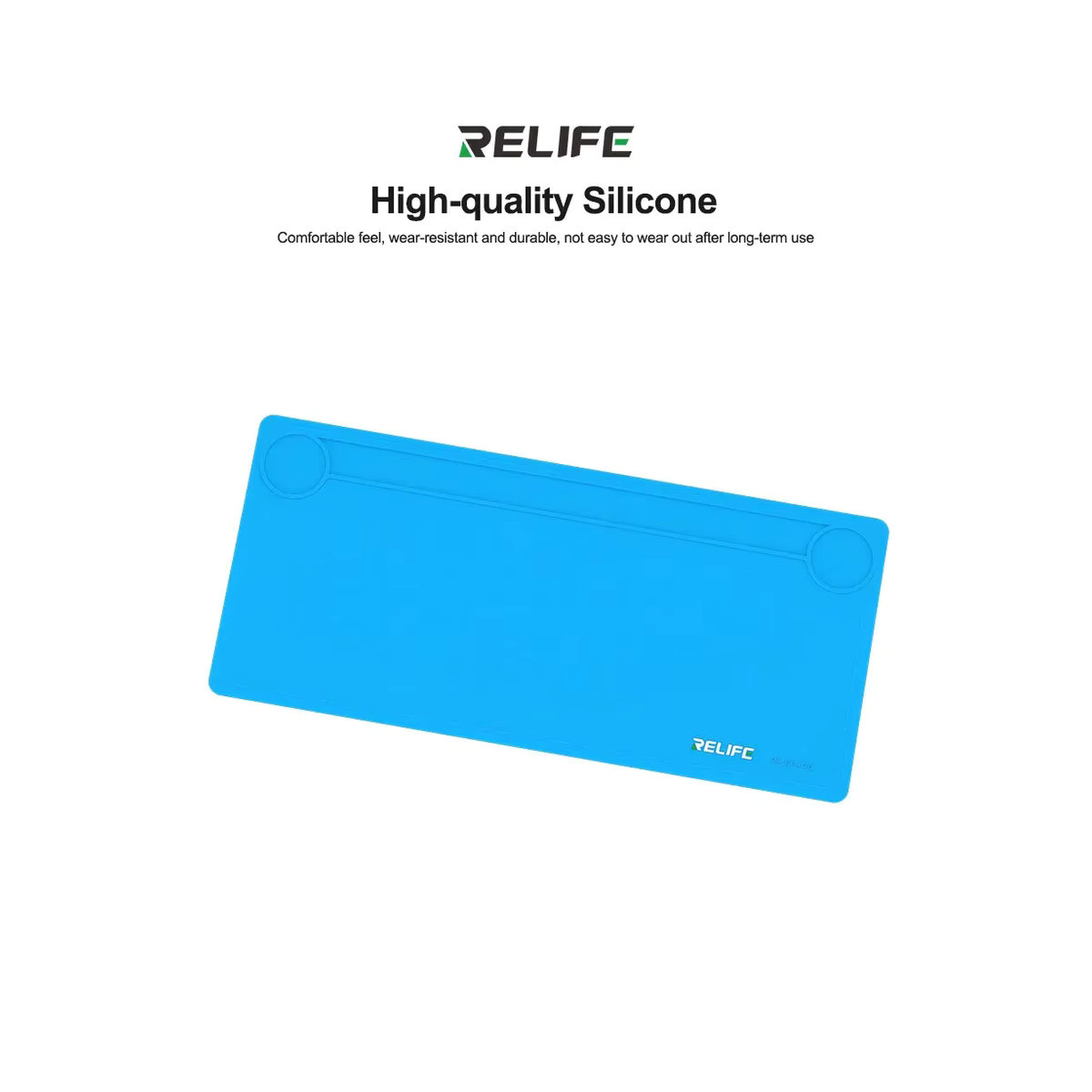 RELIFE RL-004DQ Silikon-Reparaturmatte in Blau, 35 Zoll, hochtemperaturbeständige und wasserdichte Arbeitsunterlage für die Telefonreparatur und Desktop-Aufbewahrung - Bild 4