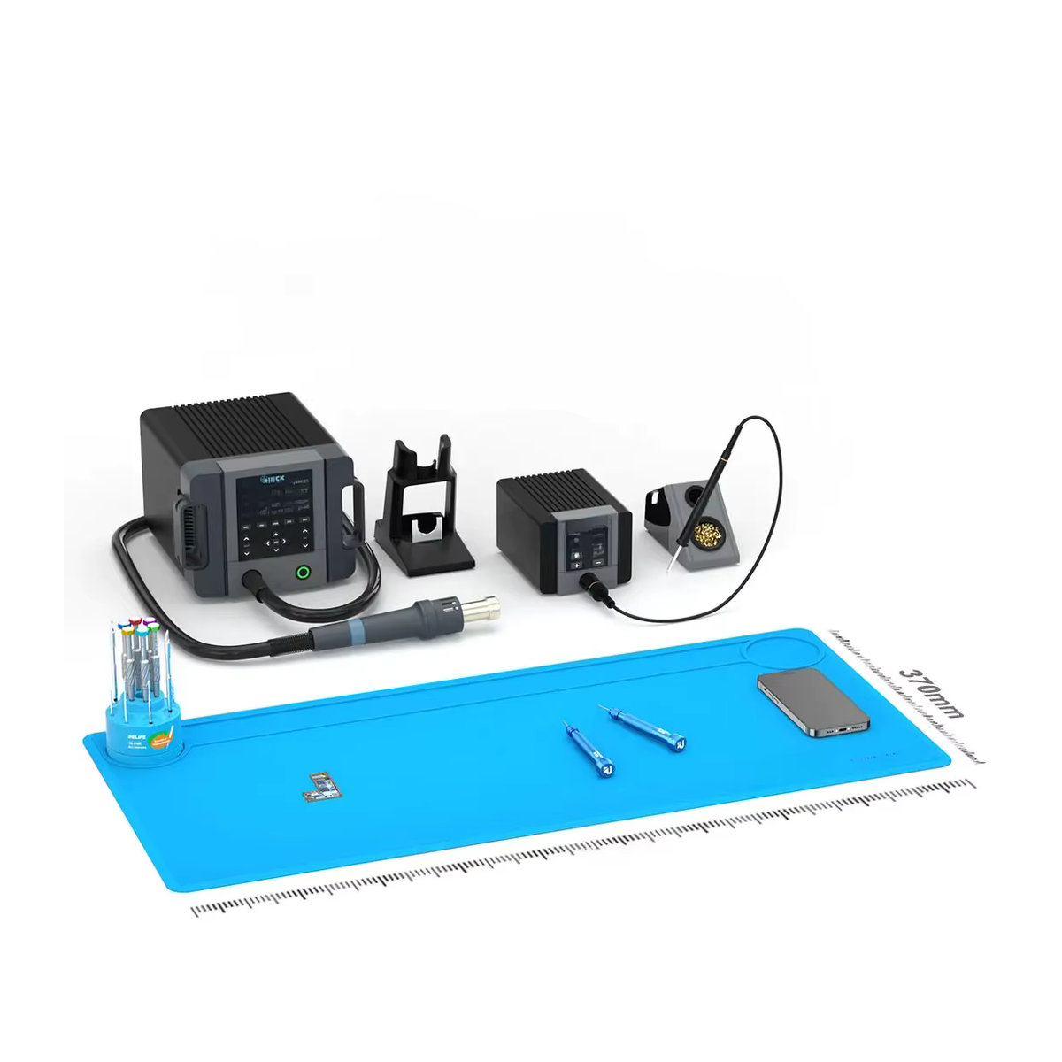 RELIFE RL-004DQ Silikon-Reparaturmatte in Blau, 35 Zoll, hochtemperaturbeständige und wasserdichte Arbeitsunterlage für die Telefonreparatur und Desktop-Aufbewahrung - Bild 5