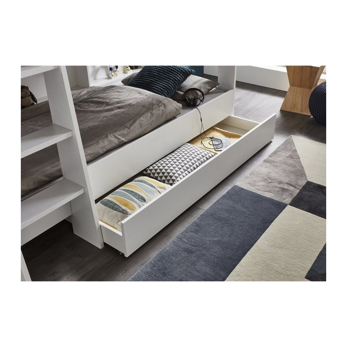 Relita Bettkasten auf Rollen für Etagenbett SWAY in Weiß - Bild 1