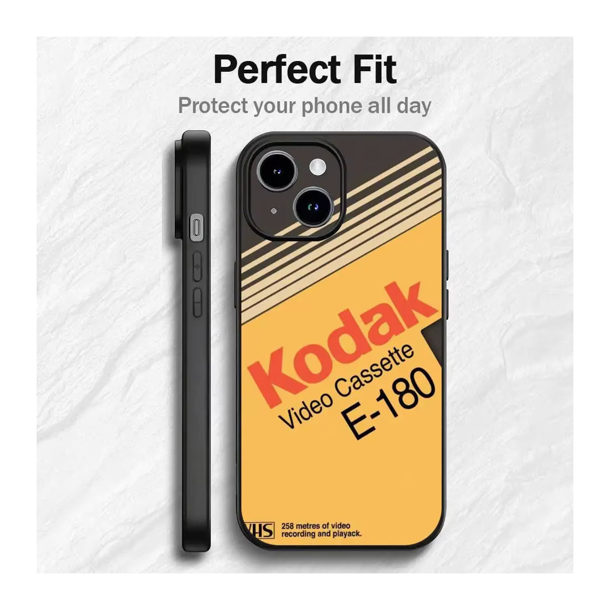 Remazy Retro Video-Kassettenband-Etiketten Silikonhülle für iPhone 17 16 15 14 13 12 11 Pro Max Mini XS XR 7 Plus 16E bunt und luftstoßfest - Bild 4