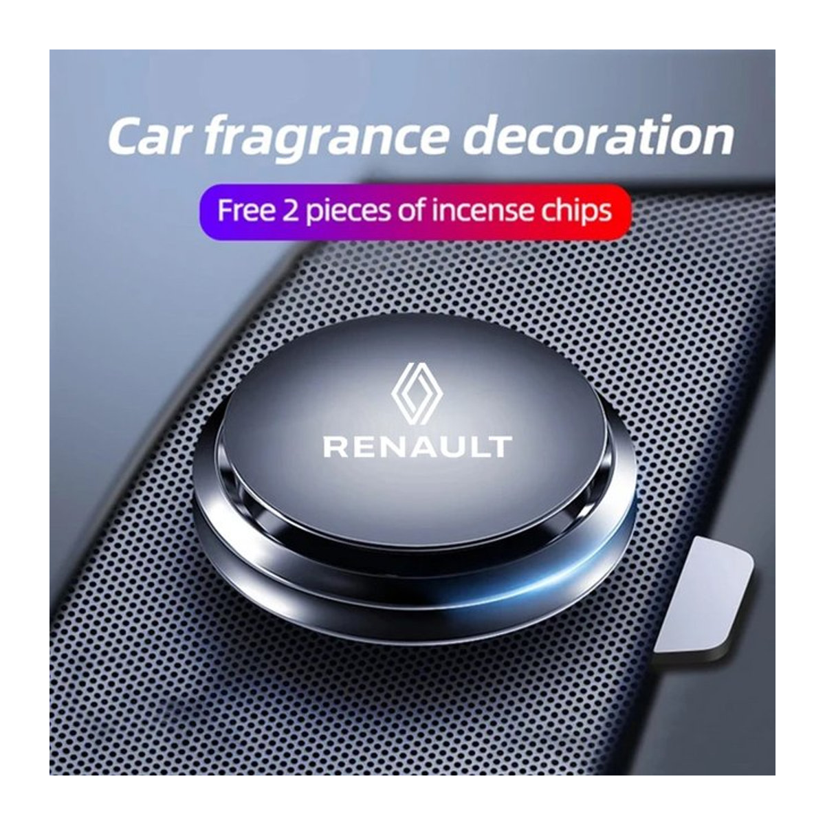 Renault Auto-Lufterfrischer aus Metall in Schwarz für die Mittelkonsole - Bild 1