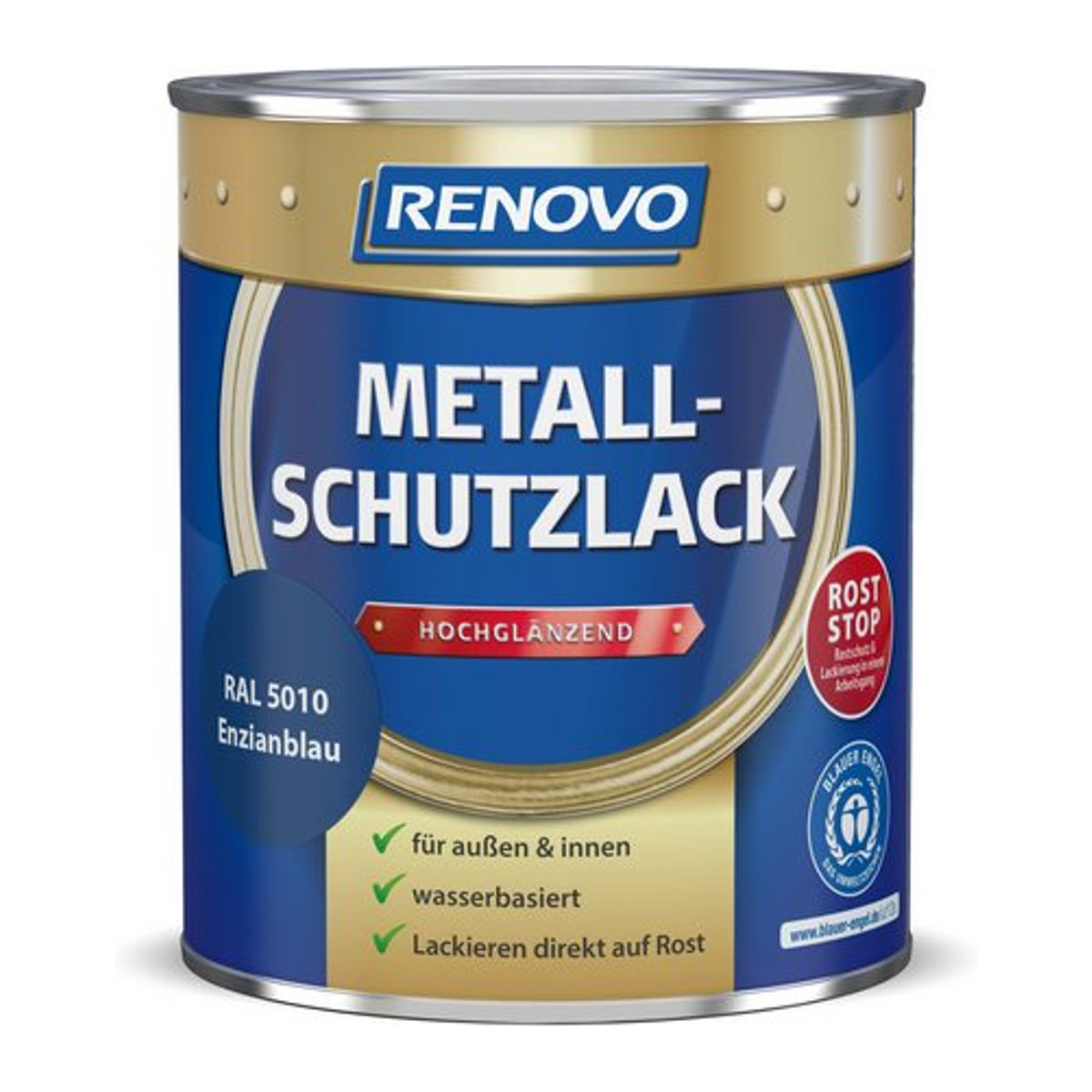 RENOVO Metallschutzlack in Blau Uni - Bild 1