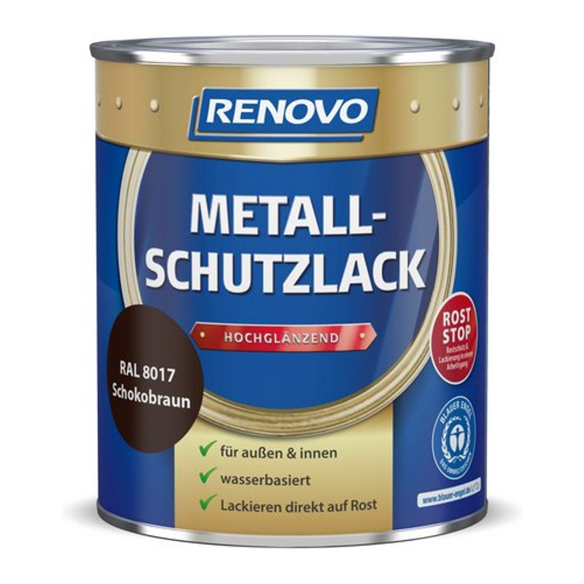 RENOVO Metallschutzlack in Braun - Bild 1