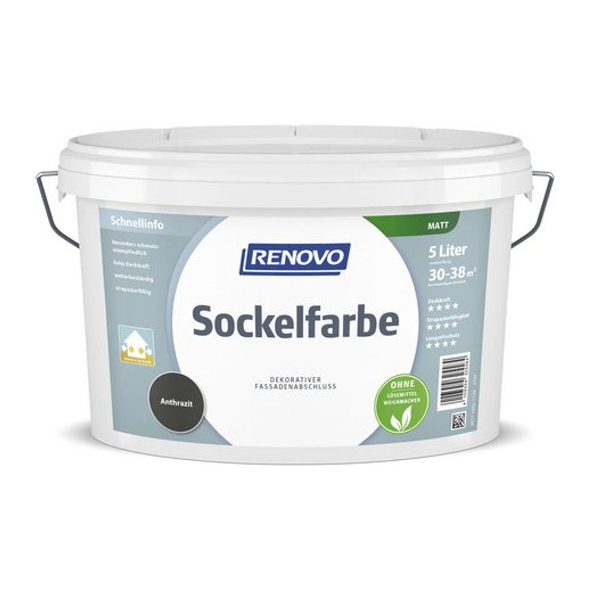 RENOVO Sockelfarbe in Grau und Anthrazit Uni - Bild 1
