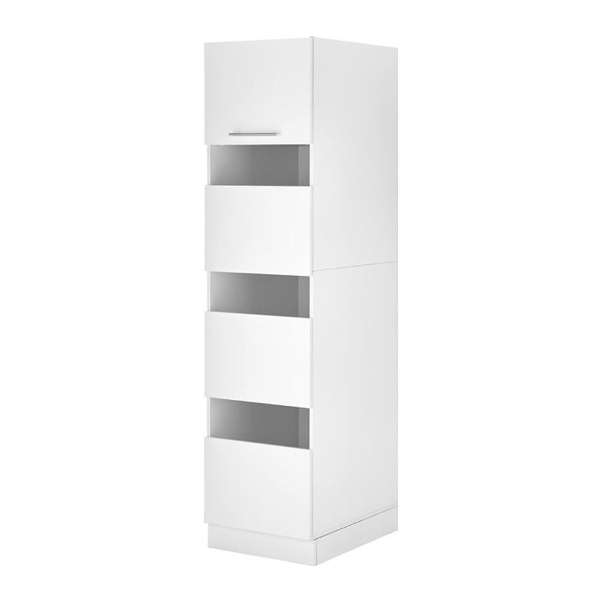 Respekta Wäscheschrank Clara Modern Weiß Matt B/H/T: 50 x 200 x 67,6 cm - Bild 1
