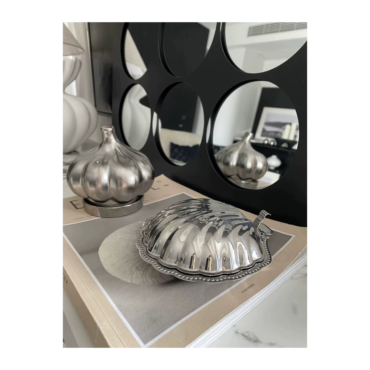 Retro-Butterbox aus Edelstahl 304 in Silber als antike Lebensmittelbox und Schmuckaufbewahrung im Vintage-Stil - Bild 5