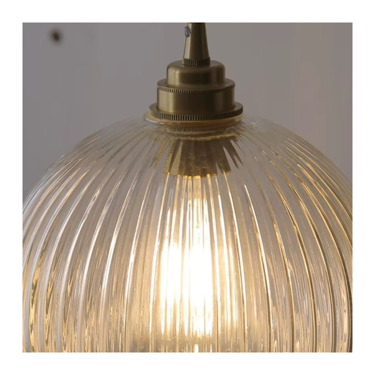 Retro Glas Pendelleuchte in Blau mit E27 Fassung für Esszimmer, Bar und Schlafzimmer - Bild 3