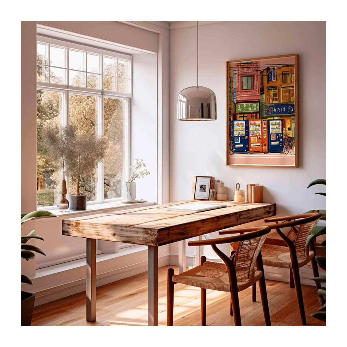 Retro Japanisches Verkaufsautomat Poster Mehrfarbig als Wandkunst aus Papier für Urban Decor und Popkultur - Bild 3