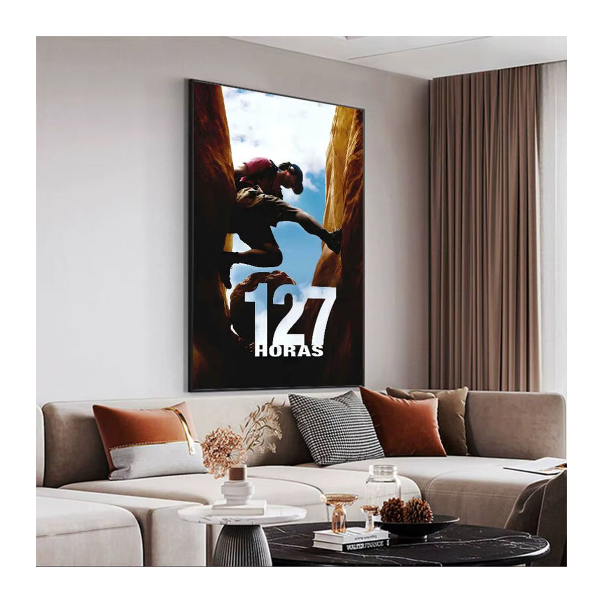 Retro Kraftpapier Poster 127 Stunden Film Aufkleber für Wanddekoration in Mehrfarbig - Bild 3