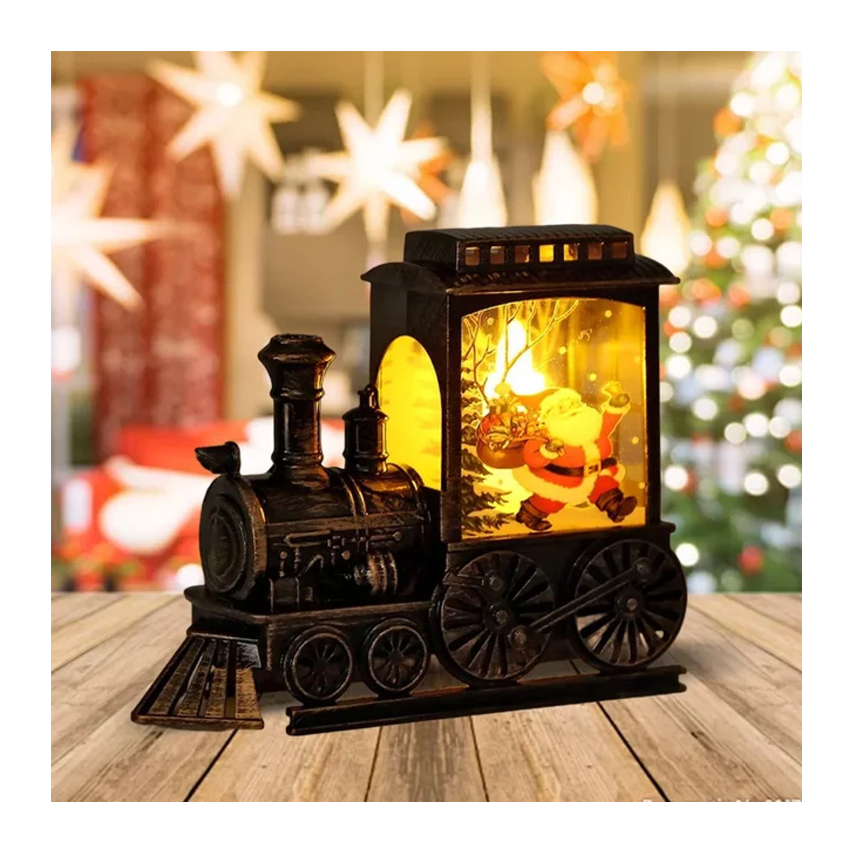 Retro LED Tischlampe B-Elk in Schwarz aus Metall mit Zug-Design von OKAL RED EAST - Bild 1