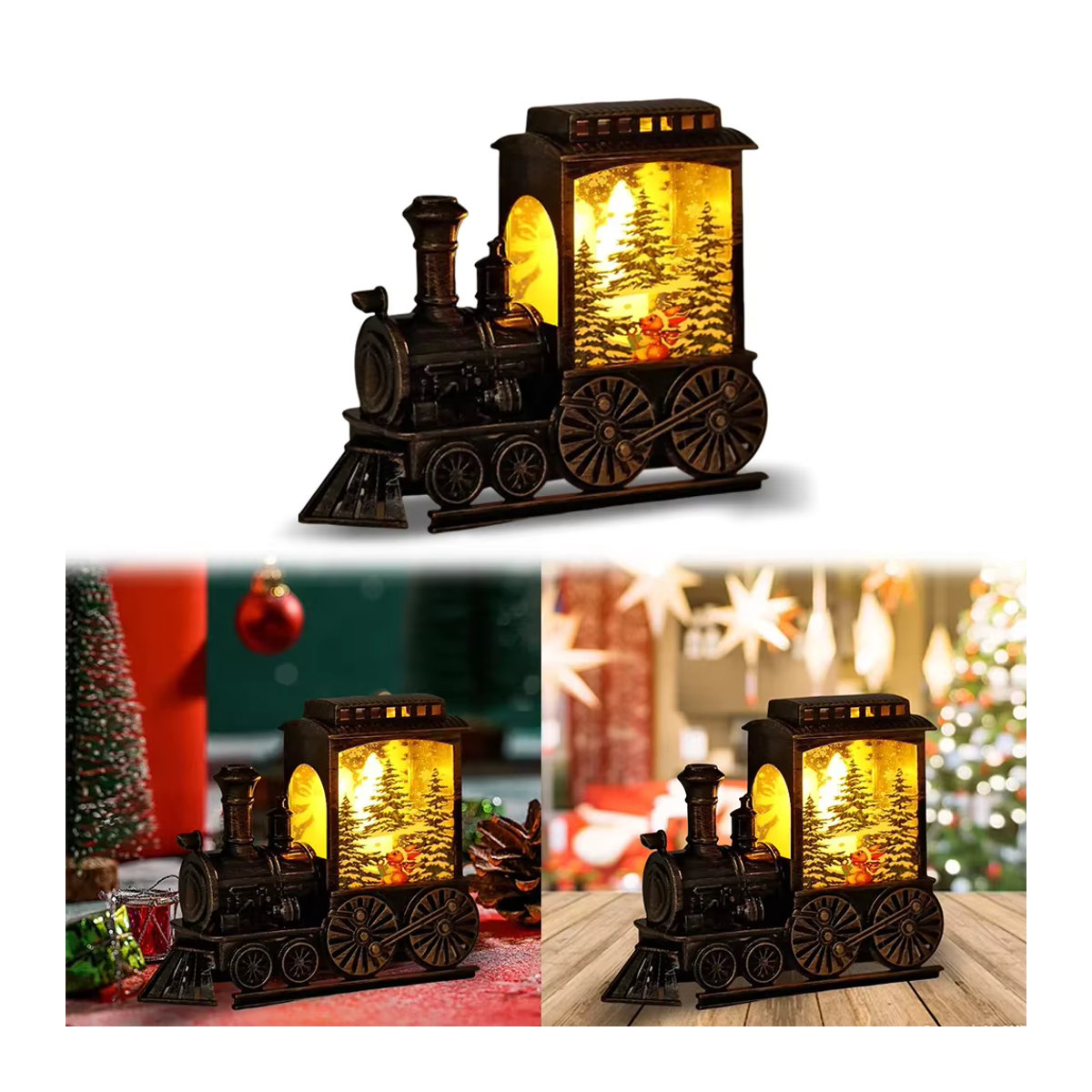 Retro LED Tischlampe B-Elk in Schwarz aus Metall mit Zug-Design von OKAL RED EAST - Bild 2