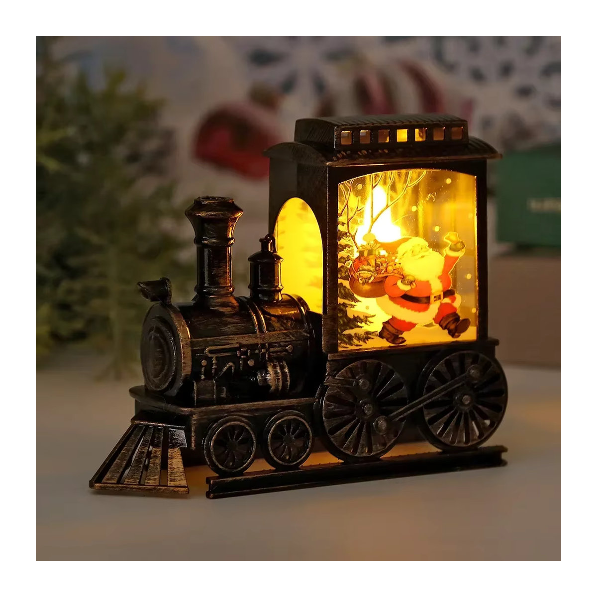 Retro LED Tischlampe B-Elk in Schwarz aus Metall mit Zug-Design von OKAL RED EAST - Bild 3