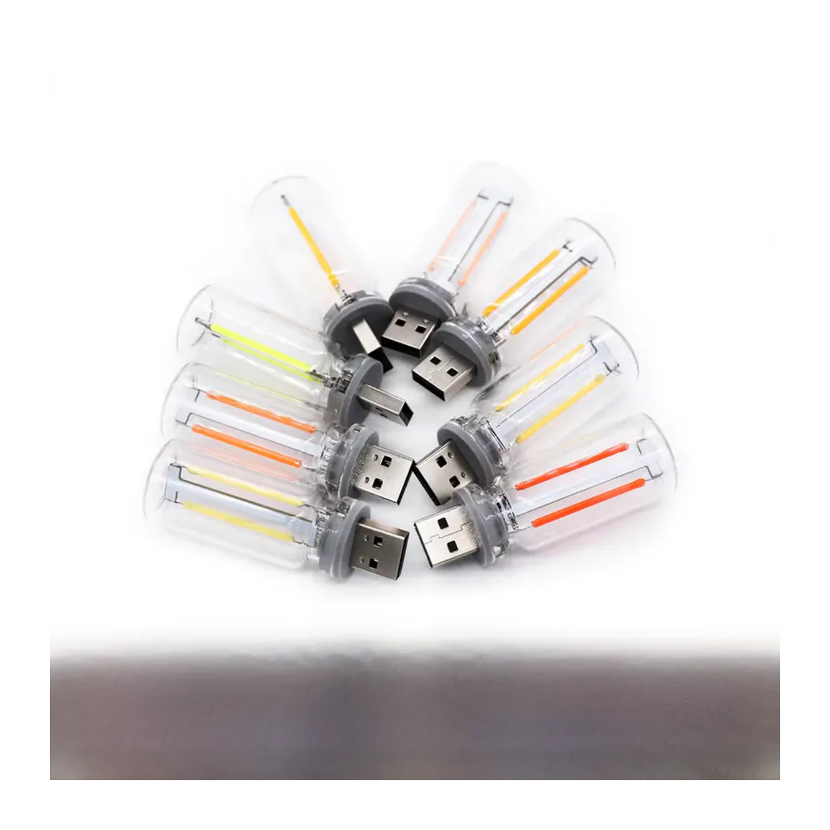 Retro LED USB Nachtlicht in Edison Glühbirnen-Optik mit warmweißem Licht zur Raumdekoration - Bild 7