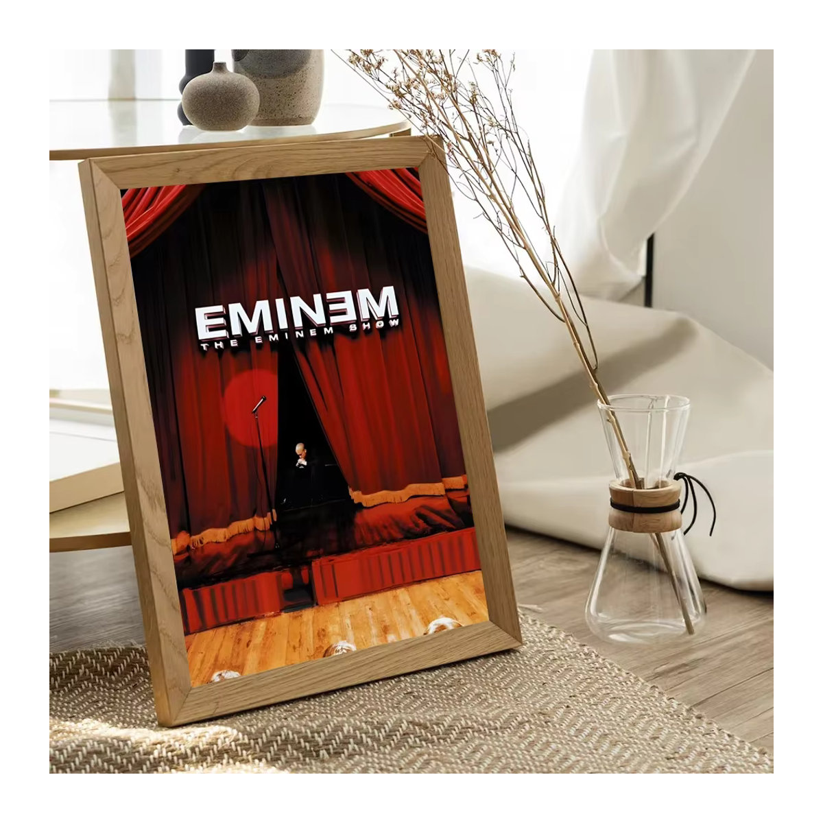 Retro Musik Poster Wanddeko mit Eminem SZA Drake Motiven in Schwarz, Rechteckiges Papier für dein Zimmer oder Café - Bild 5