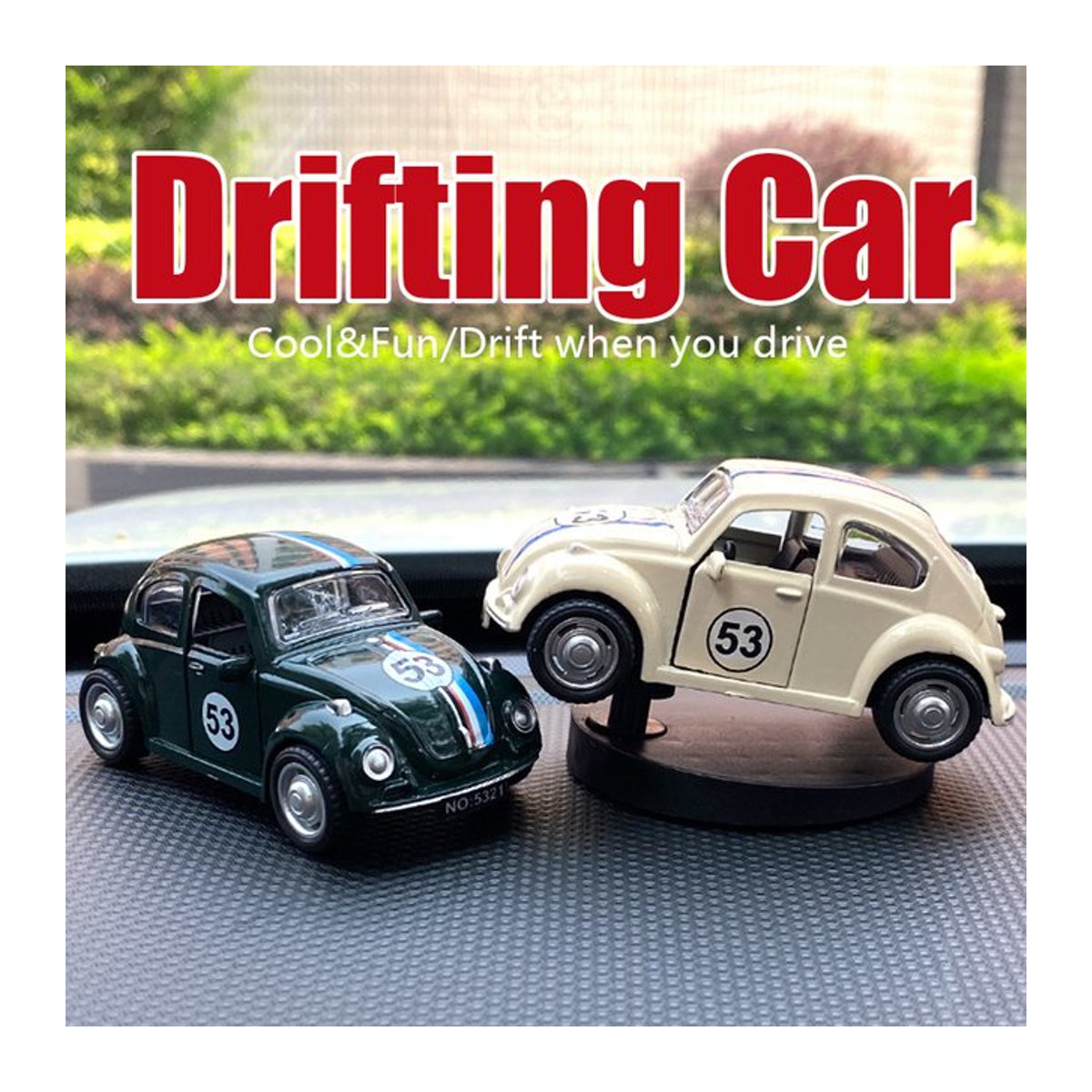 Retro-Vintage-Auto-Ornament für das Armaturenbrett als bewegliche Dekoration in Mehrfarbig - Bild 1