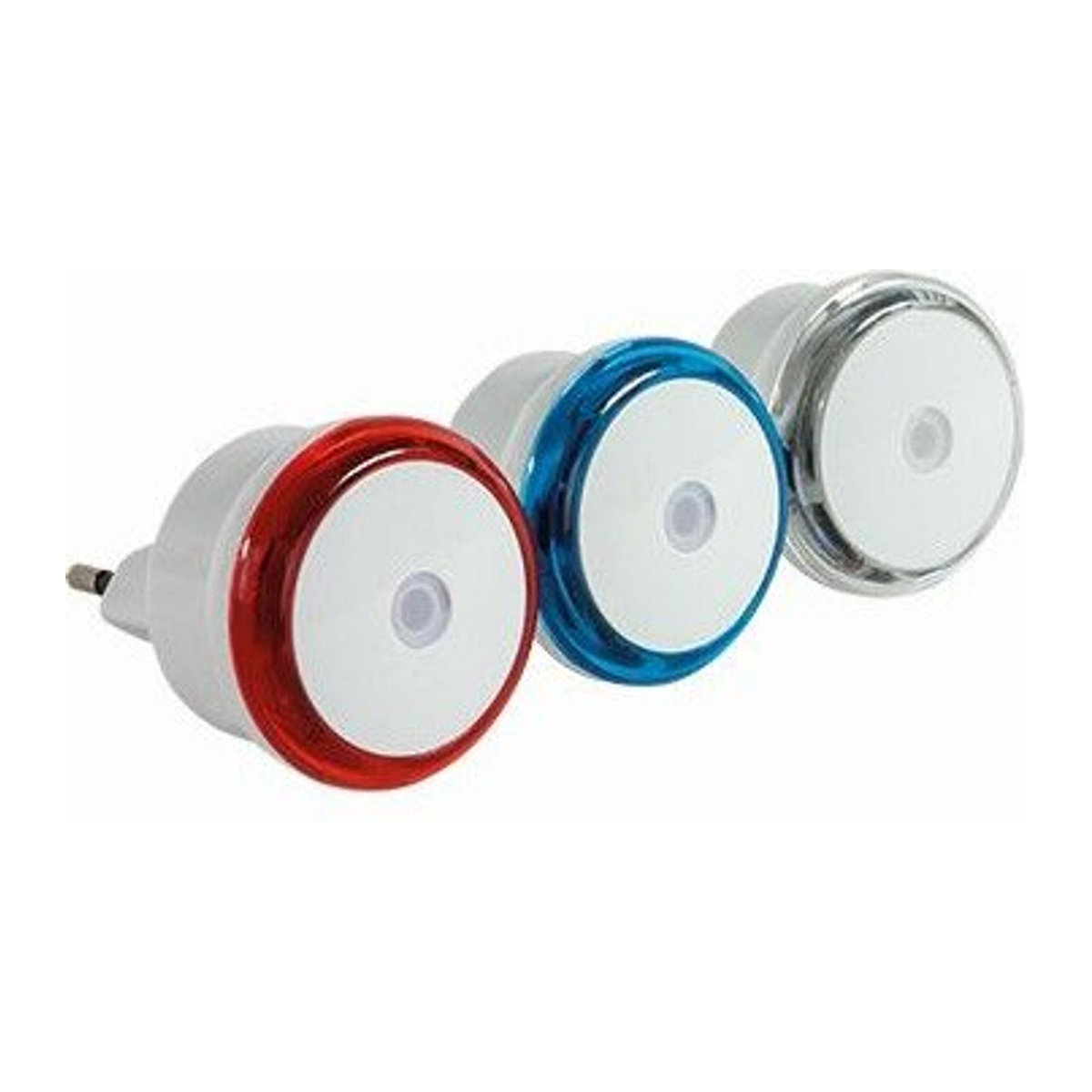 REV LED Nachtlichter Set 3 Stück in Weiß mit warmweißem Licht, modern und minimalistisch aus Kunststoff - Bild 1