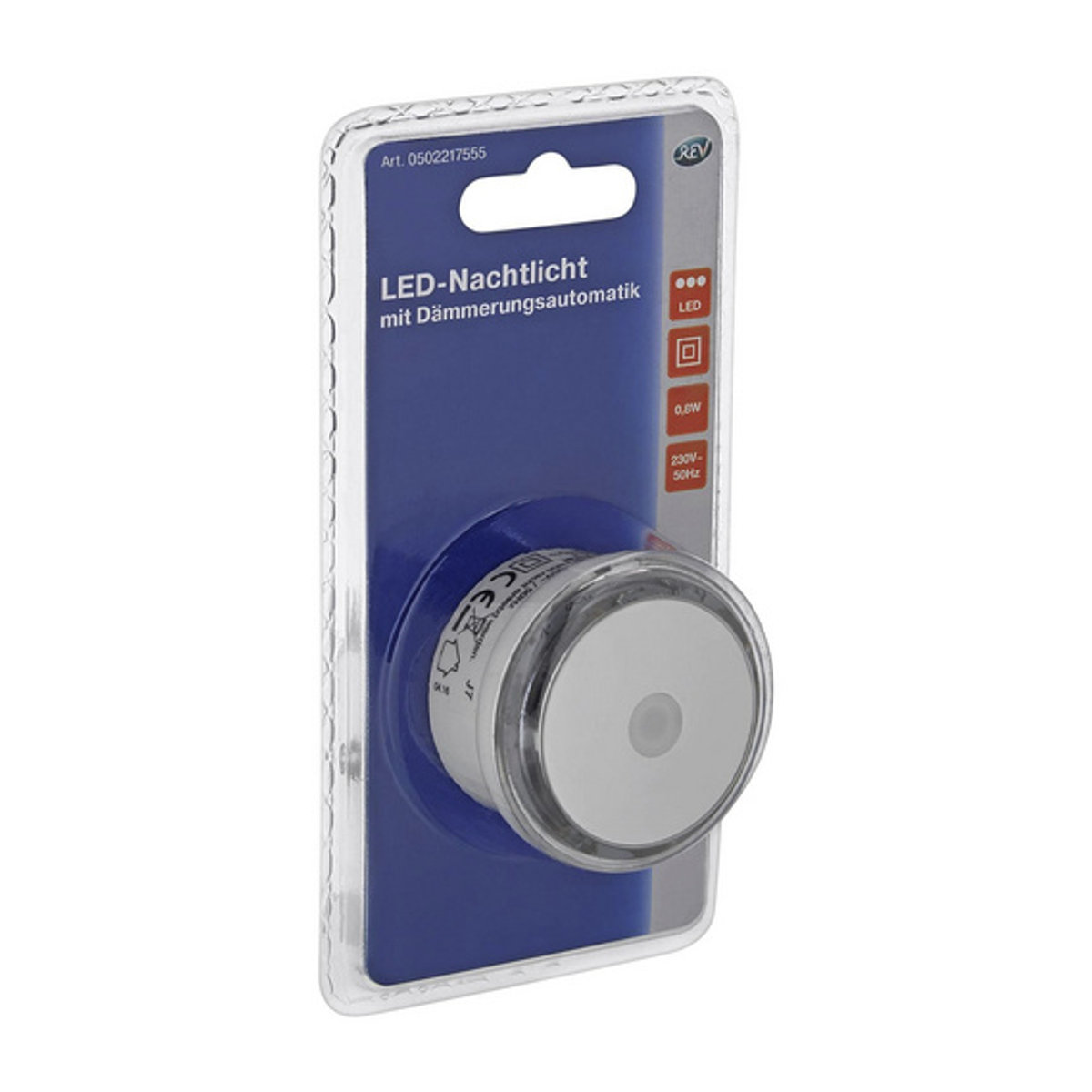 REV-Ritter LED-Nachtlicht mit Dämmerungsautomatik in Weiß, 1-flammig, 0,8 W, Ø 5 x 6,7 cm - Bild 2